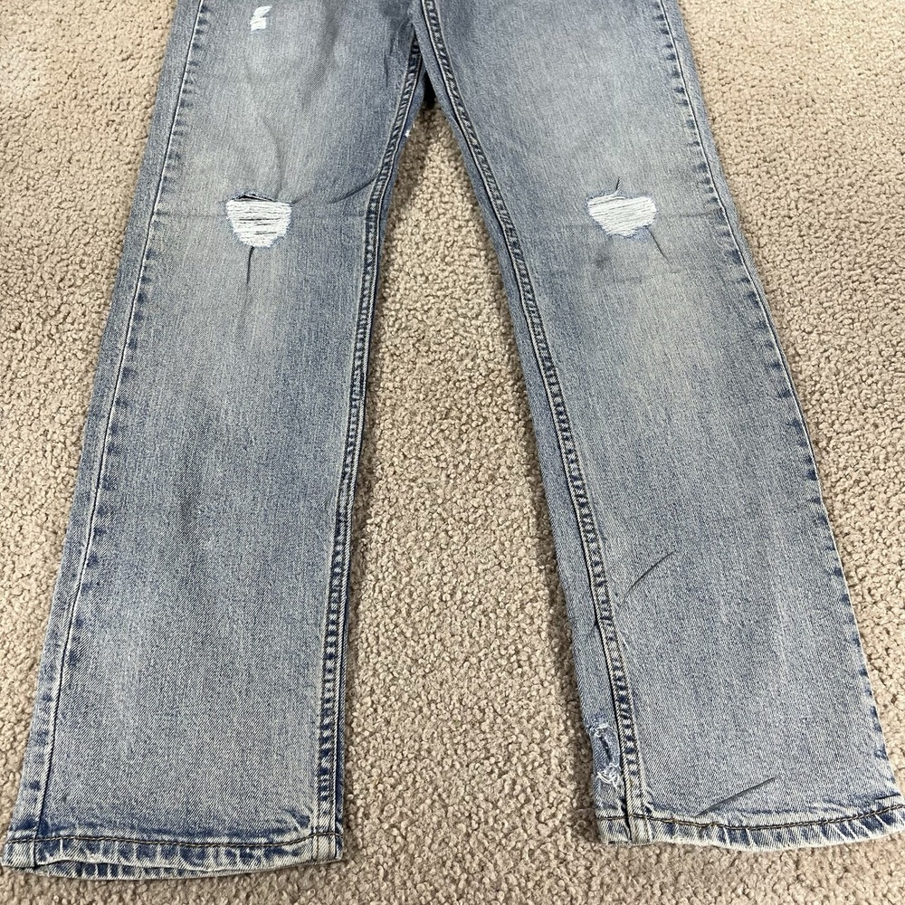 Levis 511 Slim Fit Distressed Blue Jeans Mens 30x32 True Fit 32x32 Light Wash - Picture 3 of 15